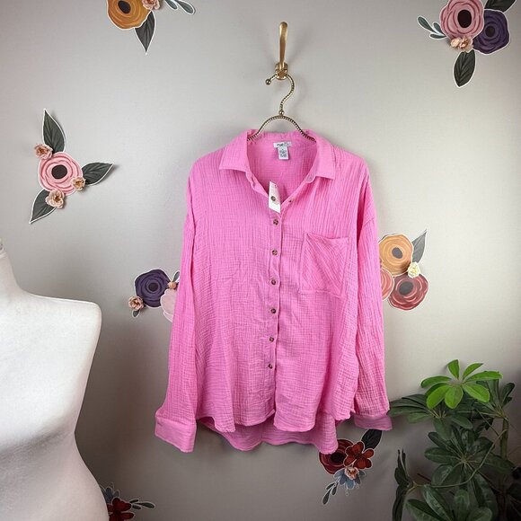 Rue 21 Casual Button-up/Swim Cover-up - Size - Small - Picture 1 of 4